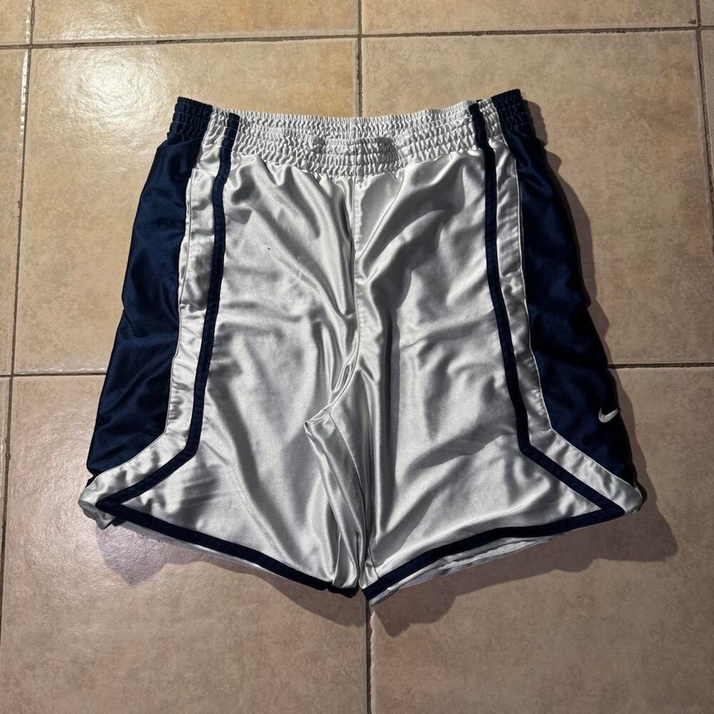 Vintage 2000s nike silvernavy blue Nike Shorts Size M in Mens